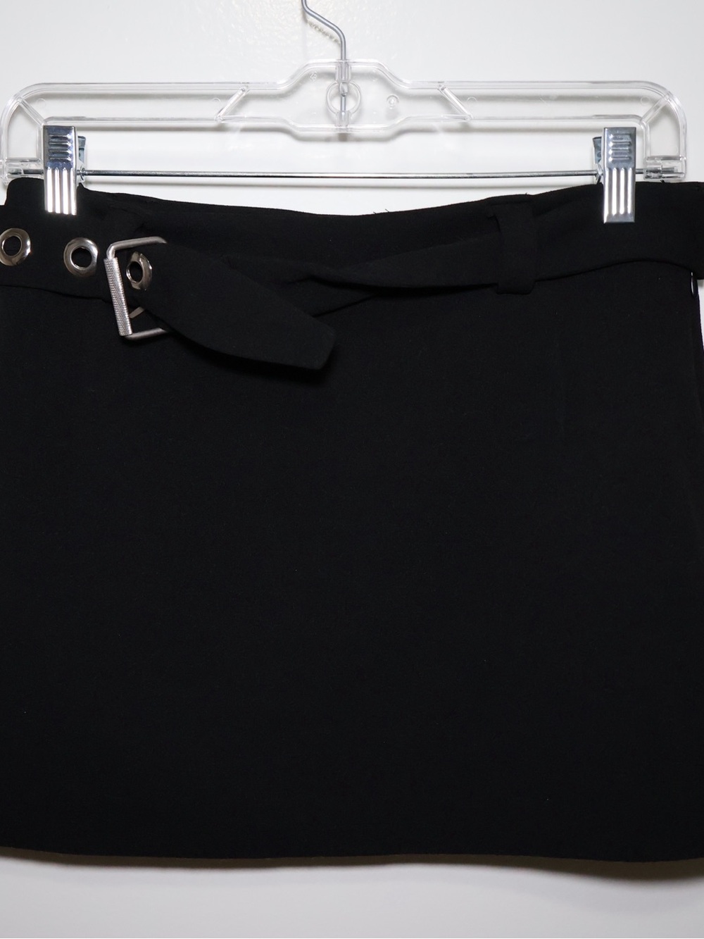 Princess Polly Black Grommet Belted Mini Skirt